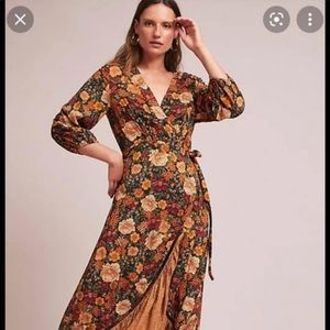 ISO Anthropologie Farm Rio Madrid Wrap Maxi Dress
